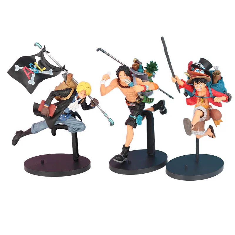 3 Styles One Piece 18-21CM Bag Running Sabo Ace Luffy