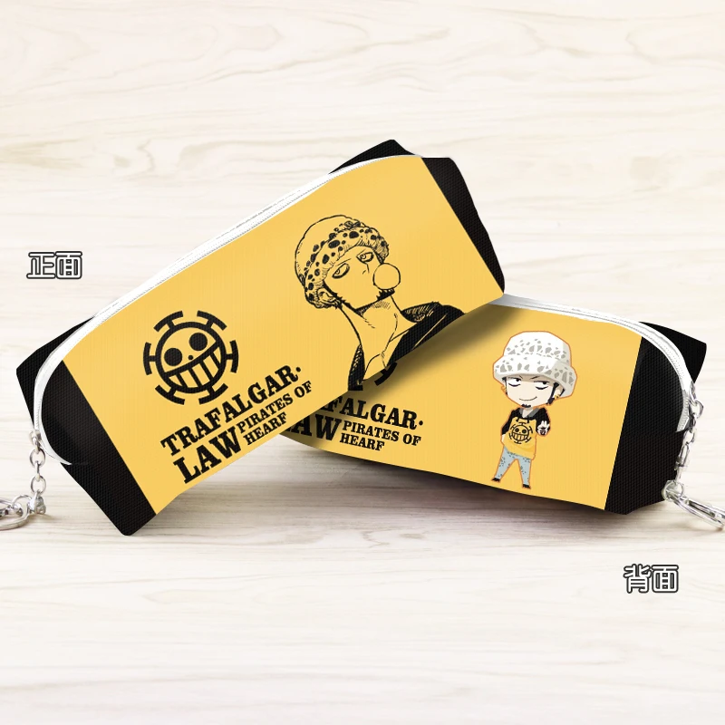 Pirates Kings Trafalgar Law Luffy Zoro PU Leather Pencil Pouch