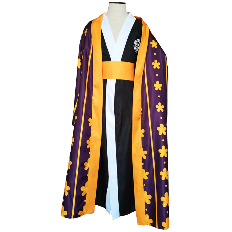 Trafalgar D Water Law Cosplay Costume Kimono Robe Full Suit