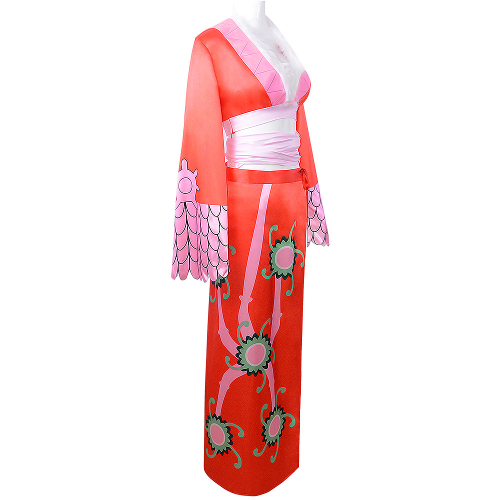 Boa Hancock Cosplay Costume Red Dress