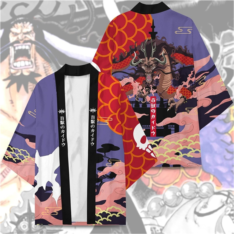 Four Emperor Kaido Edward Newgate Portgas D Ace Monkey D Luffy Kimono