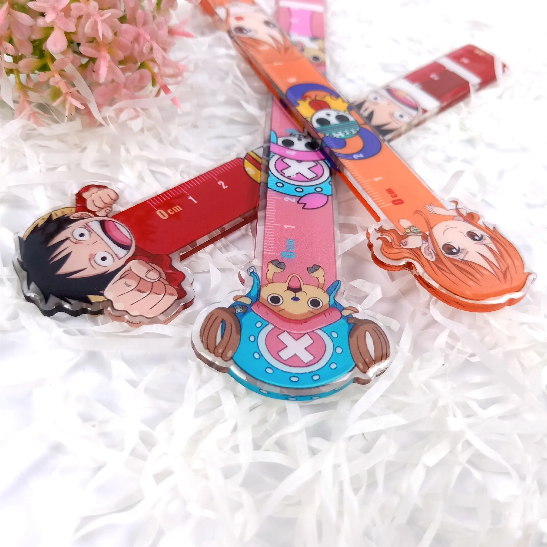 One Piece Luffy Zoro Chopper Rulers School Supplies