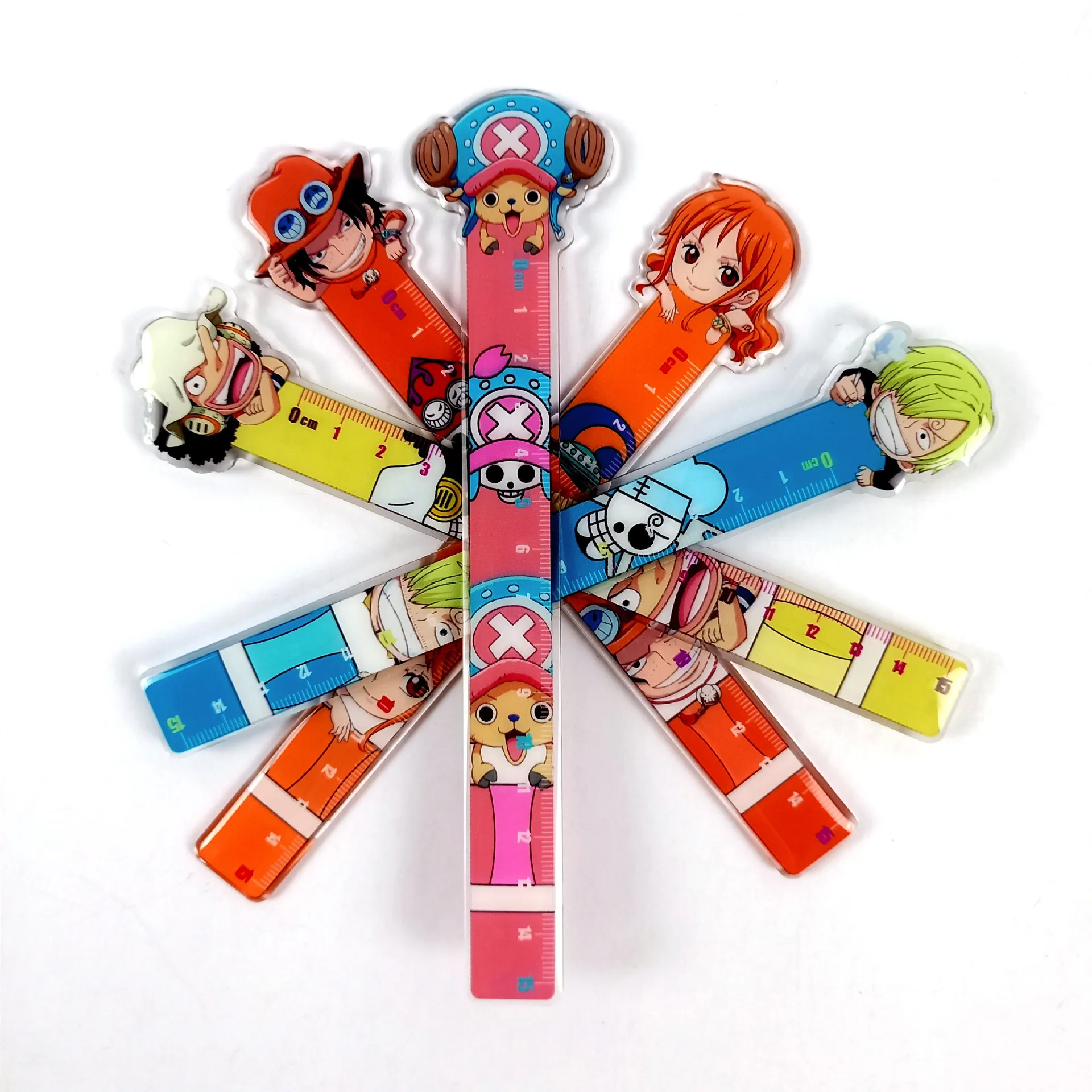 One Piece Luffy Zoro Chopper Rulers School Supplies