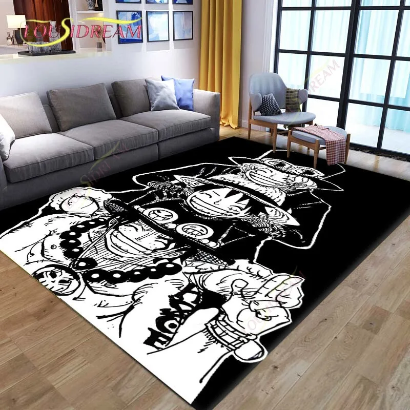 One Piece Ace Luffy Carpets for living room Rugs for Bedroom