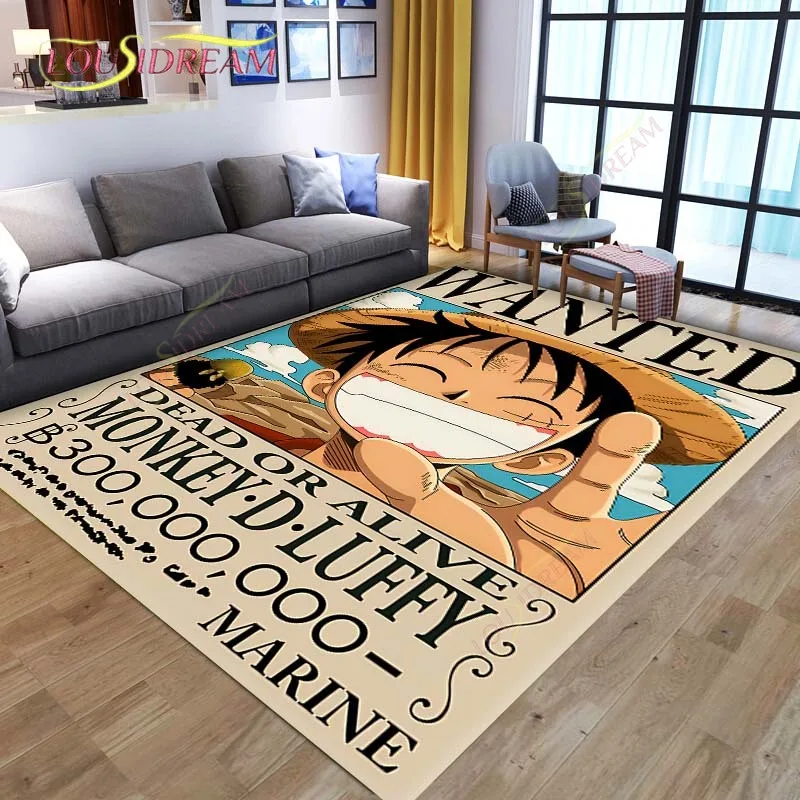 One Piece Ace Luffy Carpets for living room Rugs for Bedroom