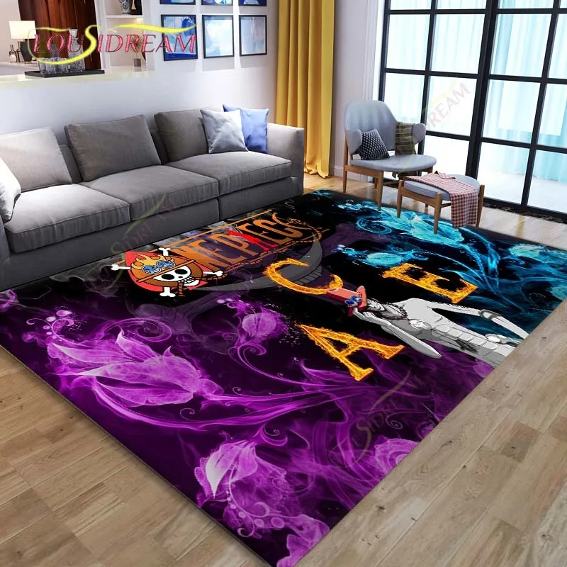 One Piece Ace Luffy Carpets for living room Rugs for Bedroom