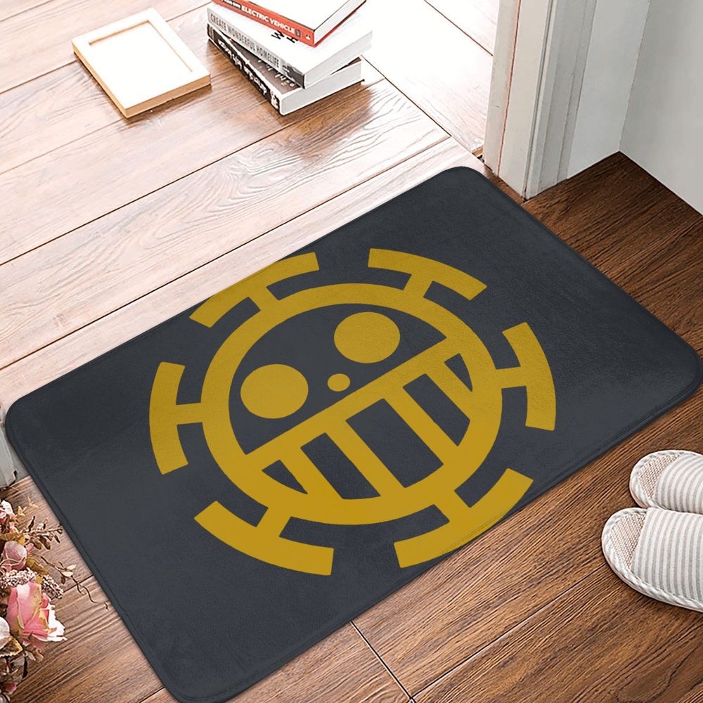 One Piece Luffy Kitchen Non-Slip Carpet Trafalgar D Water Law Bedroom Mat Welcome Doormat