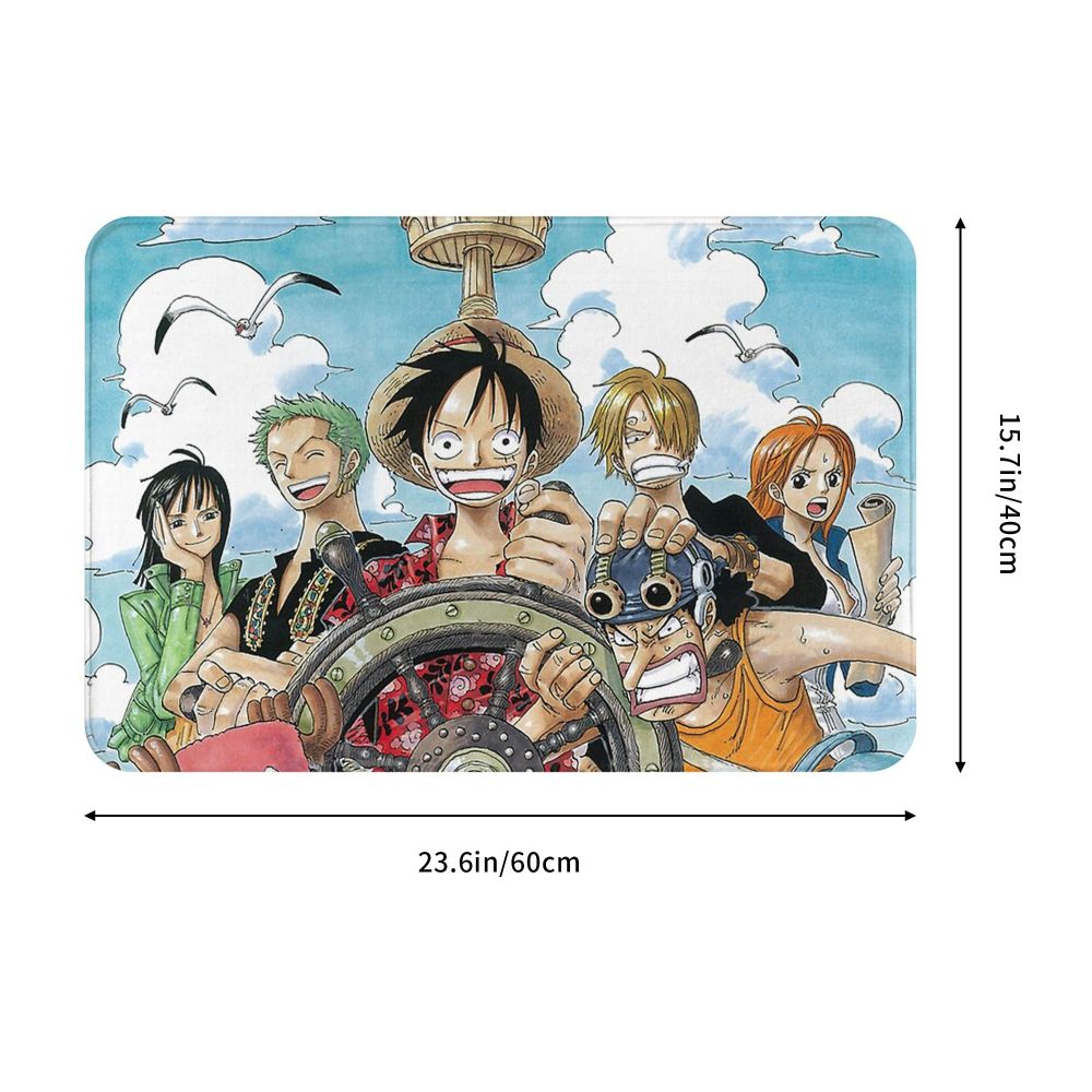 One Piece Monkey D Luffy Nami Sanji Non-Slip Carpet Mat