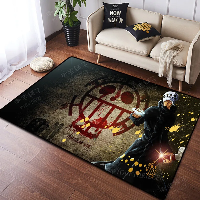 One Piece Shaggy Fluffy Floor Mat 3D Rug Non-slip Mat