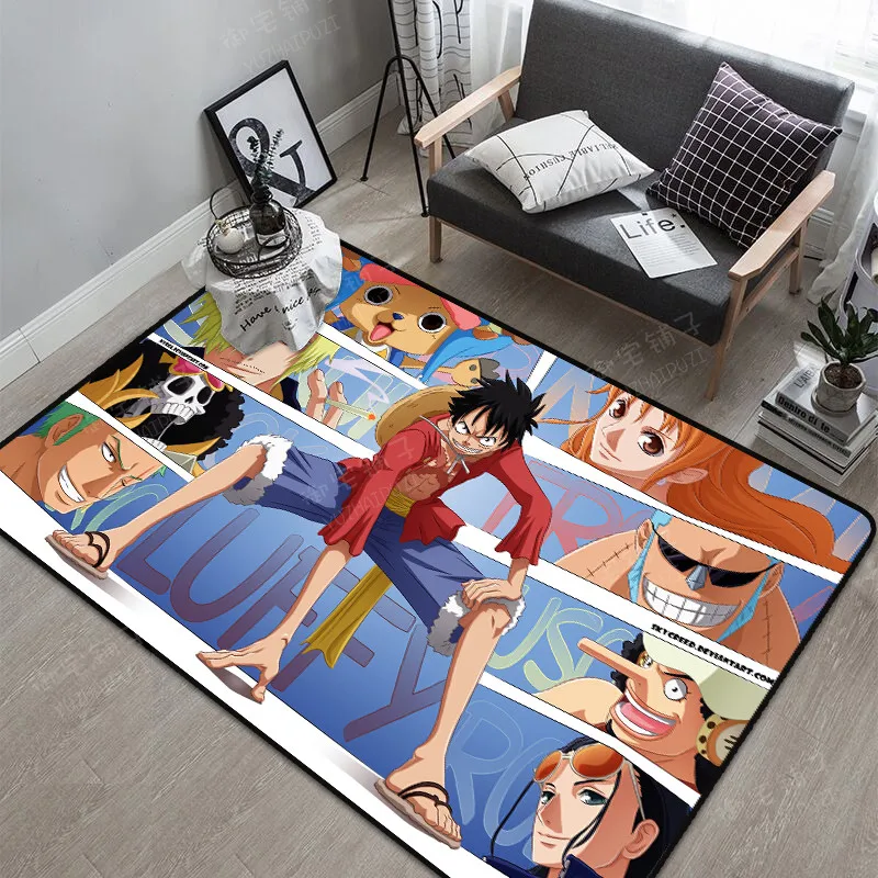 One Piece Shaggy Fluffy Anti-Skid Floor Mat 3D Rug