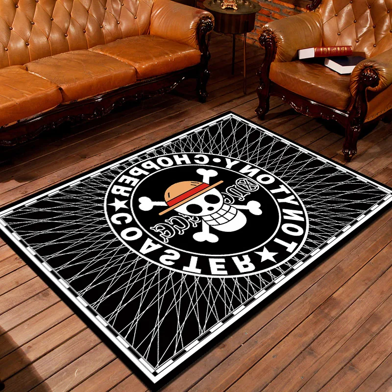 One Piece Shaggy Fluffy Anti-Skid Floor Mat 3D Rug