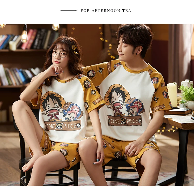 Pijama Set One Piece Luffy Couple Pajamas