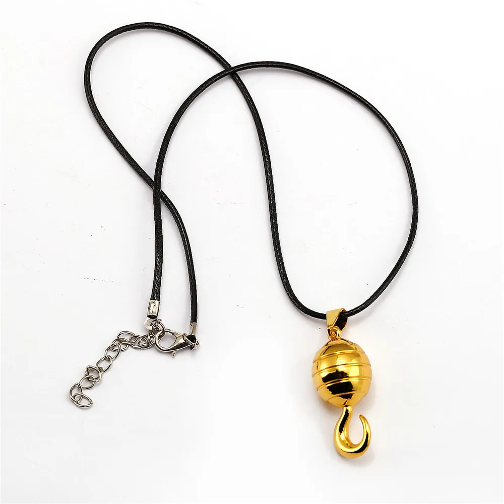 One Piece Sir Crocodile Golden Hook Keychain Necklace Choker