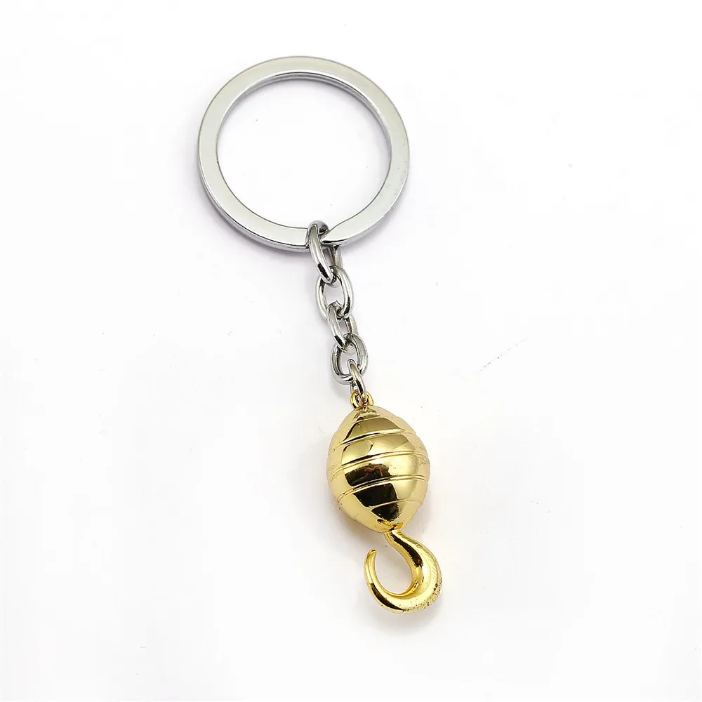 One Piece Sir Crocodile Golden Hook Keychain Necklace Choker