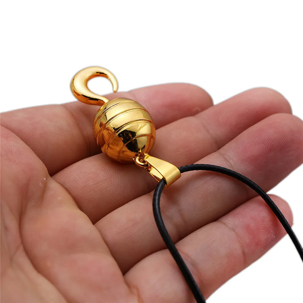 One Piece Sir Crocodile Golden Hook Keychain Necklace Choker