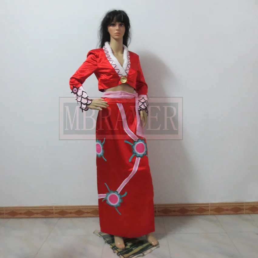 Custom Cosplay One Piece Costumes The snake Ji Empress Cosplay Dresses Boa Hankokku/Boa Hancock Cosplay