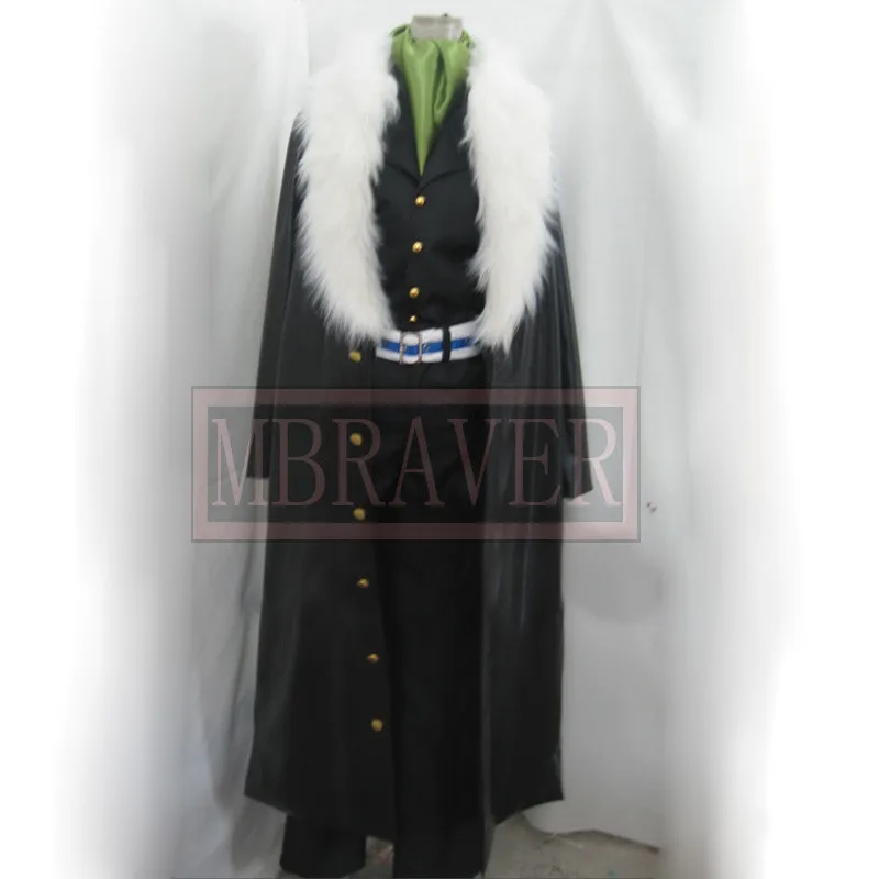 One Piece Cosplay Shichibukai Sir Crocodile Costume Coat