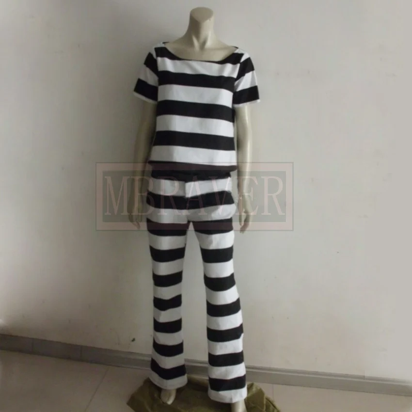 Custom-Made One Piece Impel down Prison Suit Buggy cosplay Costume