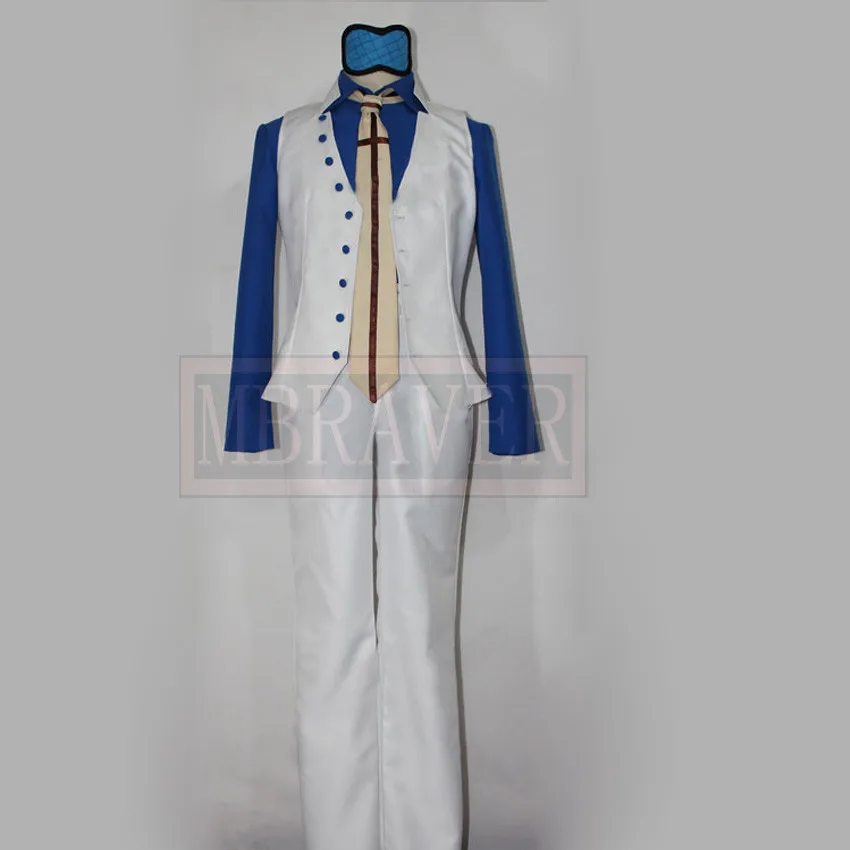 One Piece Navy Admiral Aokiji Kuzan Blue Pheasant Cosplay Costume