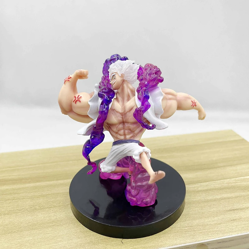 11cm Luffy Gear 5 Sun God Nika Devil Fruit Awakening Figurine