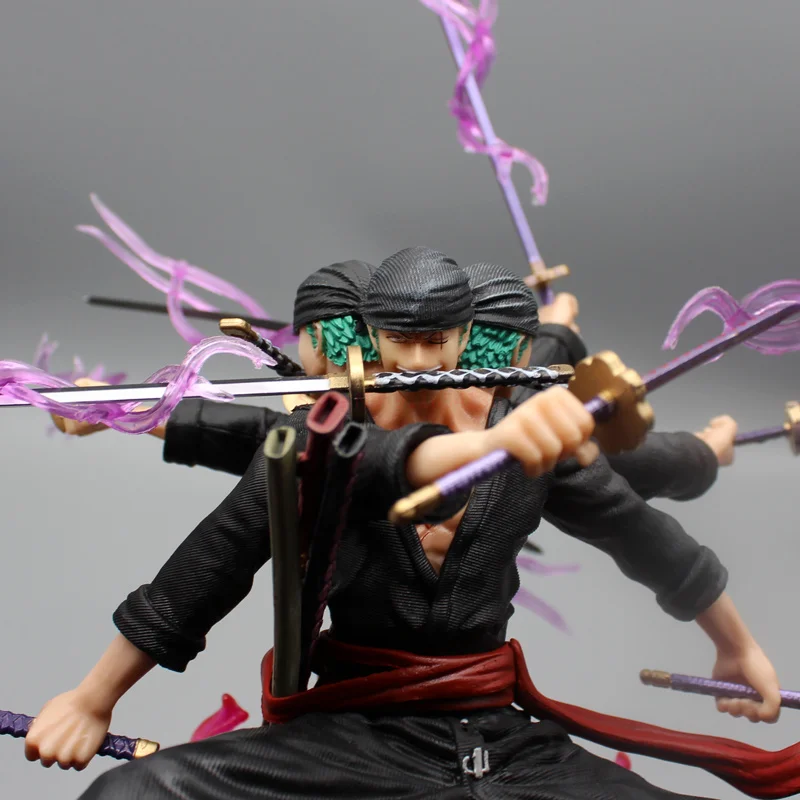 Zoro Figure Wano Onigashima 9 Swords Style Action Figurine