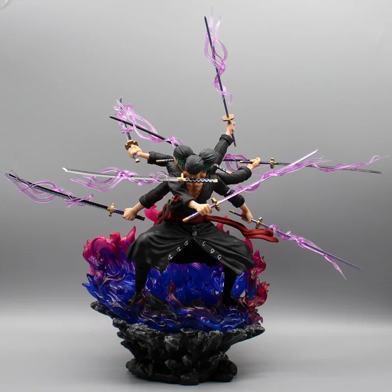 Zoro Figure Wano Onigashima 9 Swords Style Action Figurine