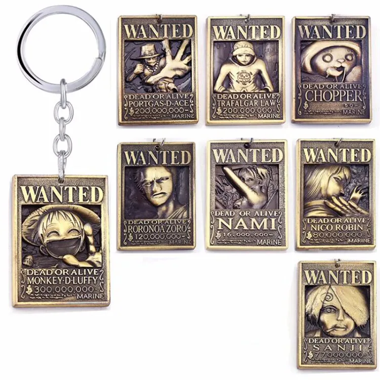 One Piece Wanted Poster Keychain