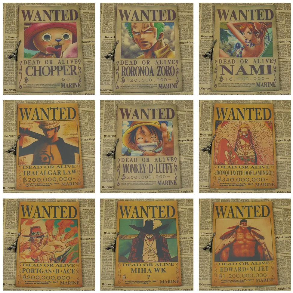 One Piece Most Wanted Poster