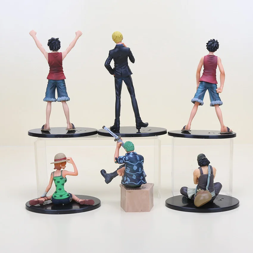 7-17cm 6 styles Usopp Luffy Zoro Sanji Nami Action Figures