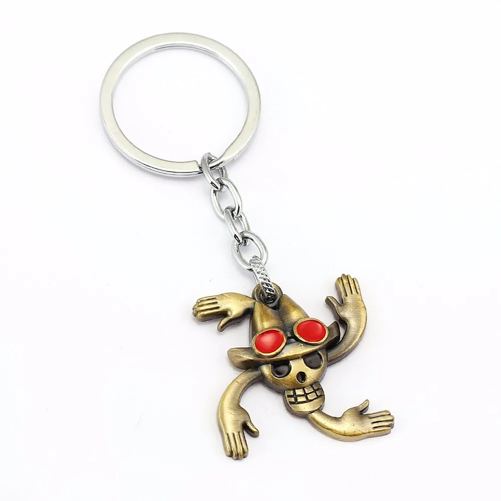 One Piece skull Luffy Zoro Sanji Nami Keychain