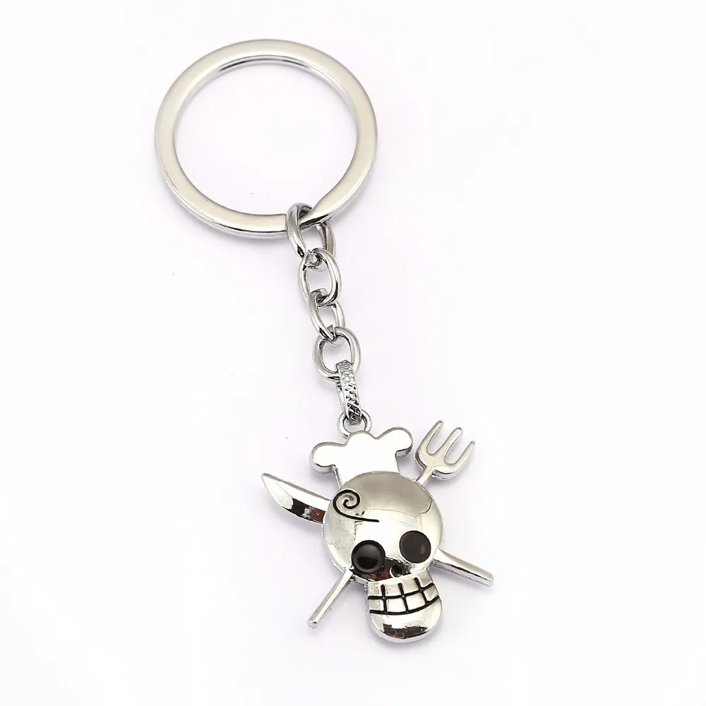 One Piece skull Luffy Zoro Sanji Nami Keychain