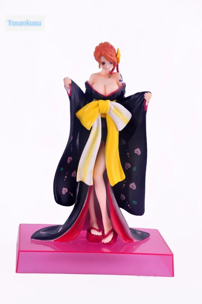 Sexy Black Nami Kimono Figure 21CM