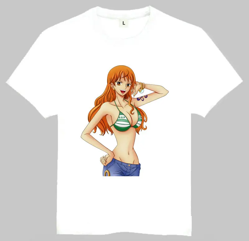 One Piece Characters Luffy Nami T Shirts