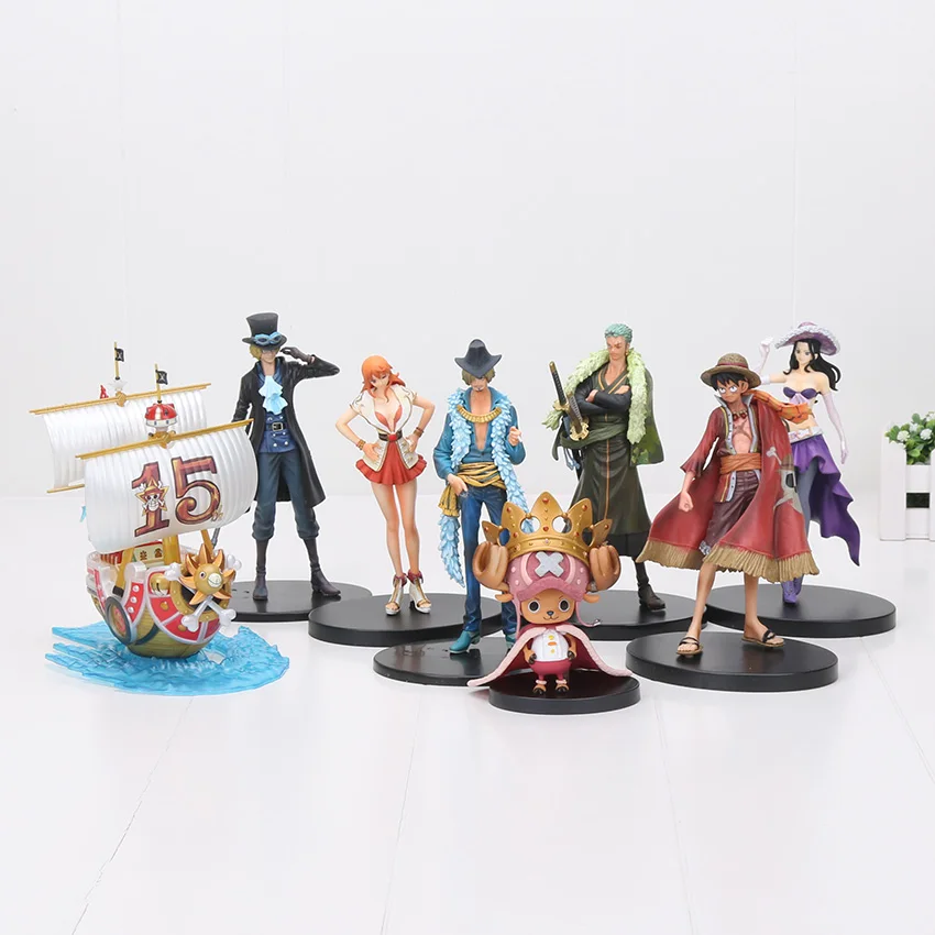 11-18cm Anime One Piece 15th anniversary Figure Collectible