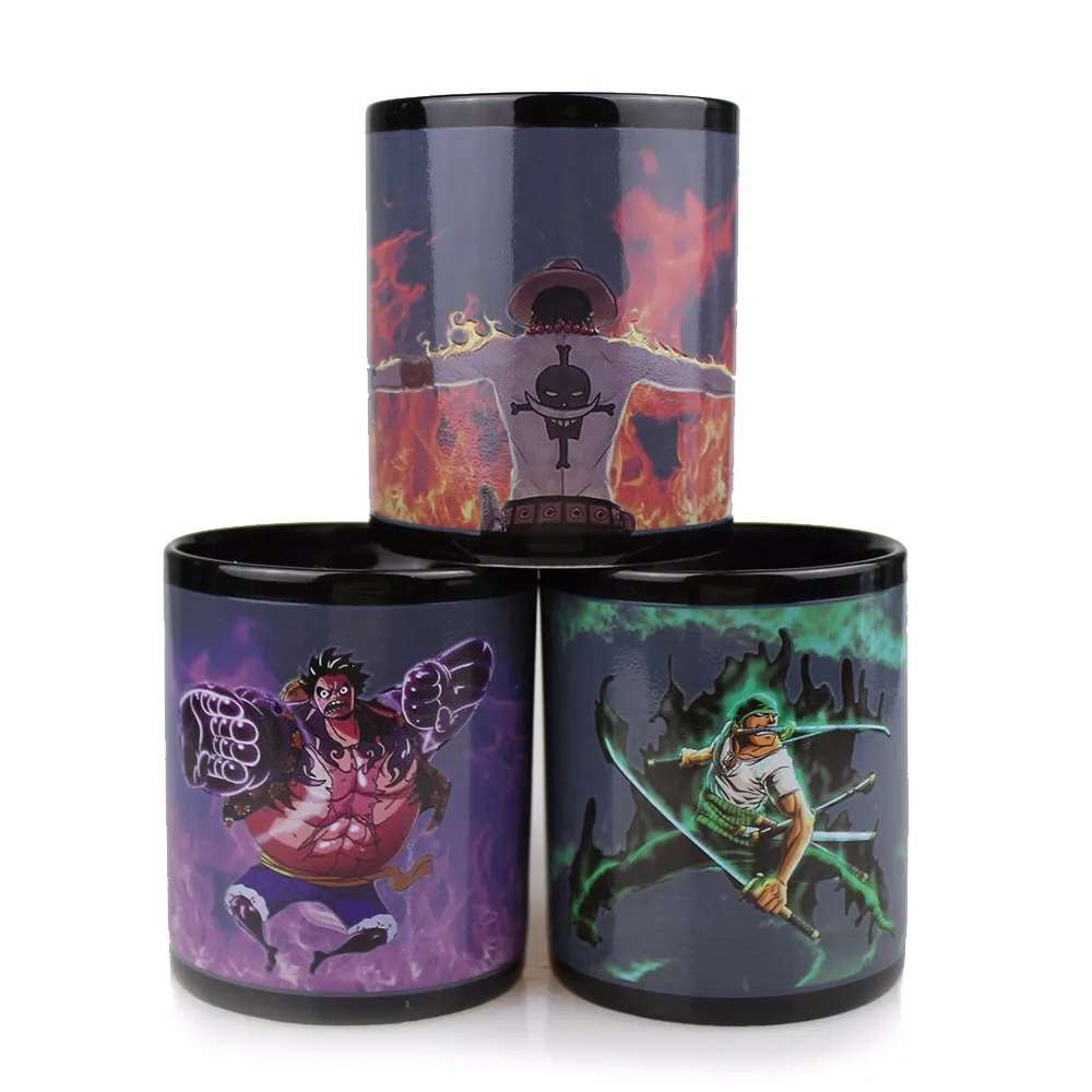 Luffy Zoro Ace Gear Fourth Changing Color Coffee Cup Mug