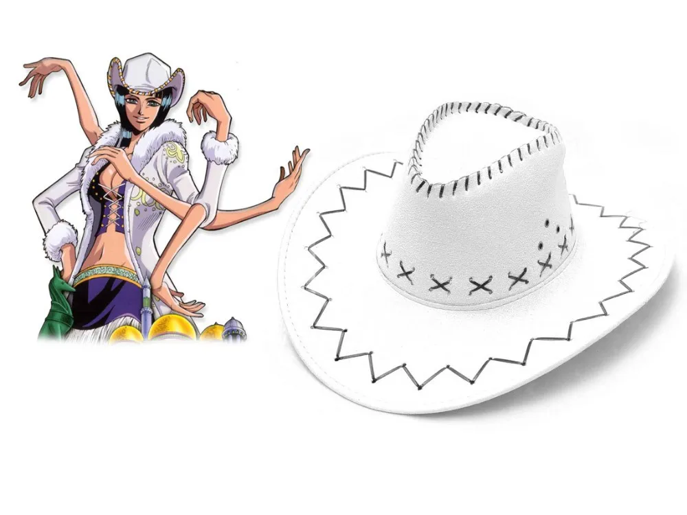 Nico Robin Cowboy Hat red white purple black