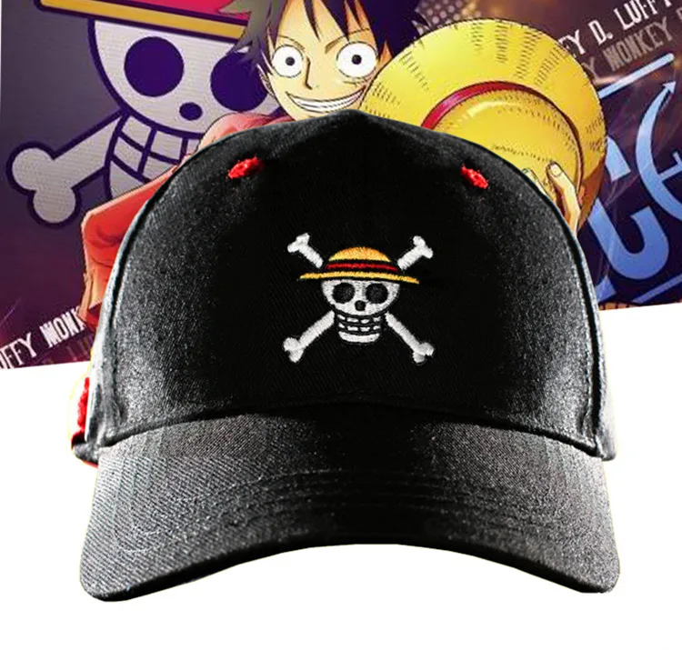 Straw Hat Pirates Monkey D Luffy Skull Heads Baseball Cap hat