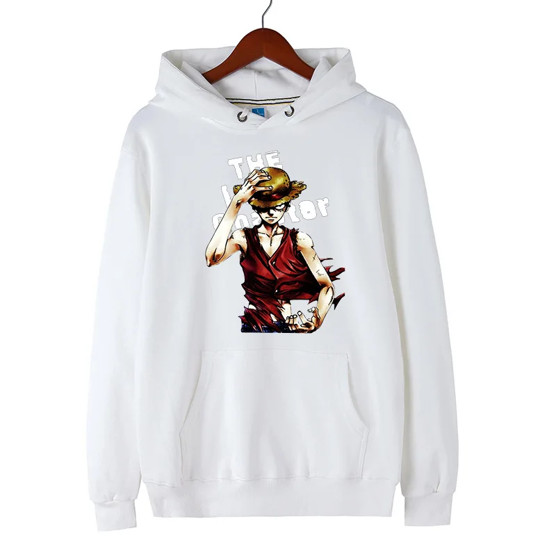 One Piece Luffy Pullover Hooded Hoodies Long Sleeve Sweatshirt