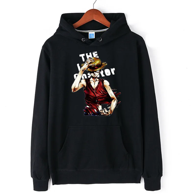 One Piece Luffy Pullover Hooded Hoodies Long Sleeve Sweatshirt