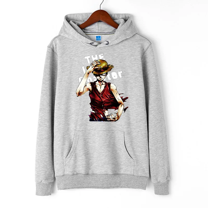 One Piece Luffy Pullover Hooded Hoodies Long Sleeve Sweatshirt