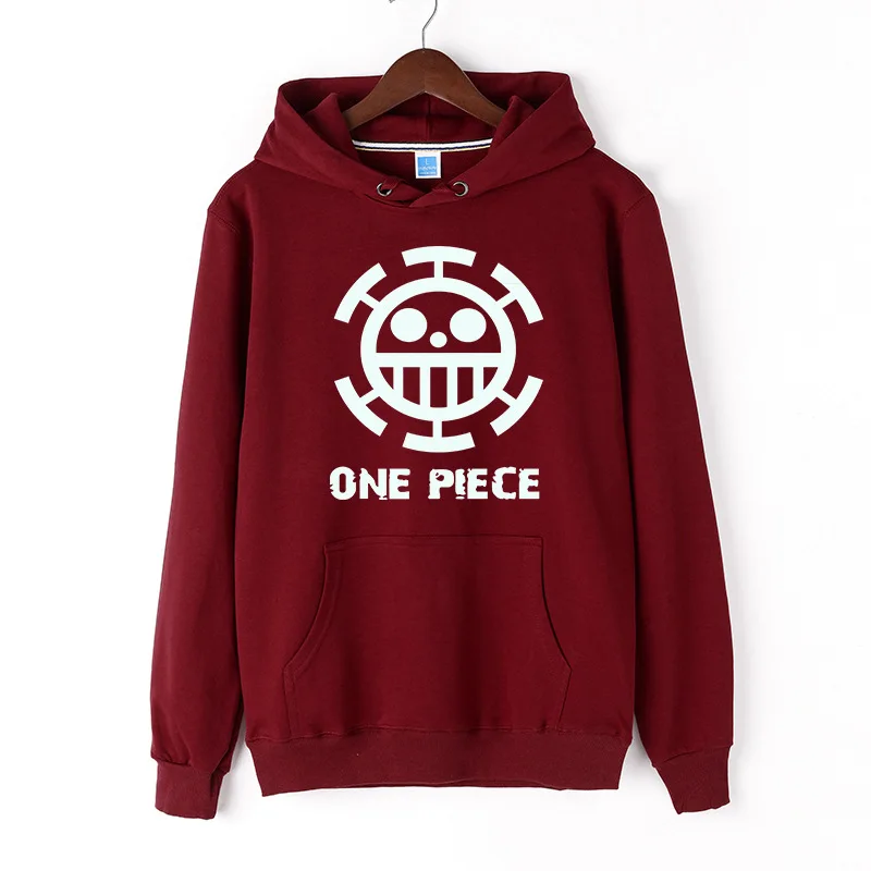 One Piece Luffy Pullover Hooded Hoodies Long Sleeve Sweatshirt