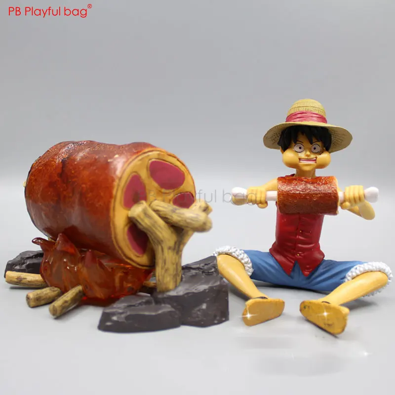 Silvers Rayleigh Luffy scene faction figure Eating meat