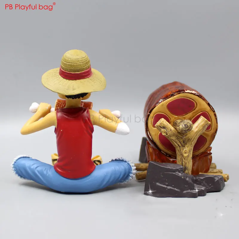 Silvers Rayleigh Luffy scene faction figure Eating meat