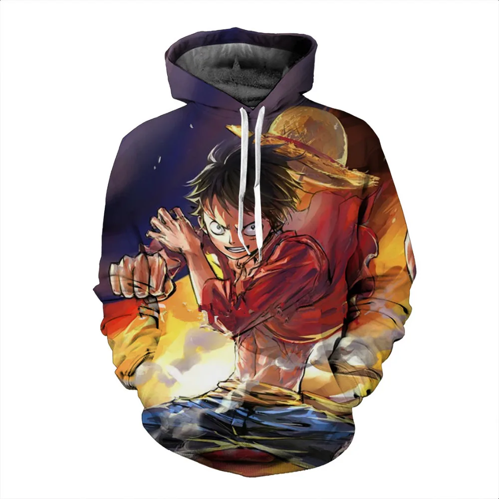 One Piece 3d Printed Sweatshirt Hoodie Pullovers