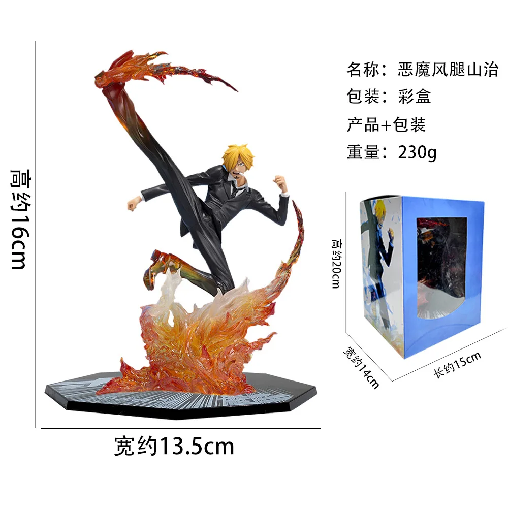 16cm Vinsmoke Sanji Action Figure Battle Version