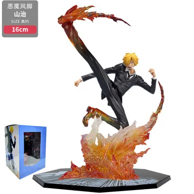 16cm Vinsmoke Sanji Action Figure Battle Version