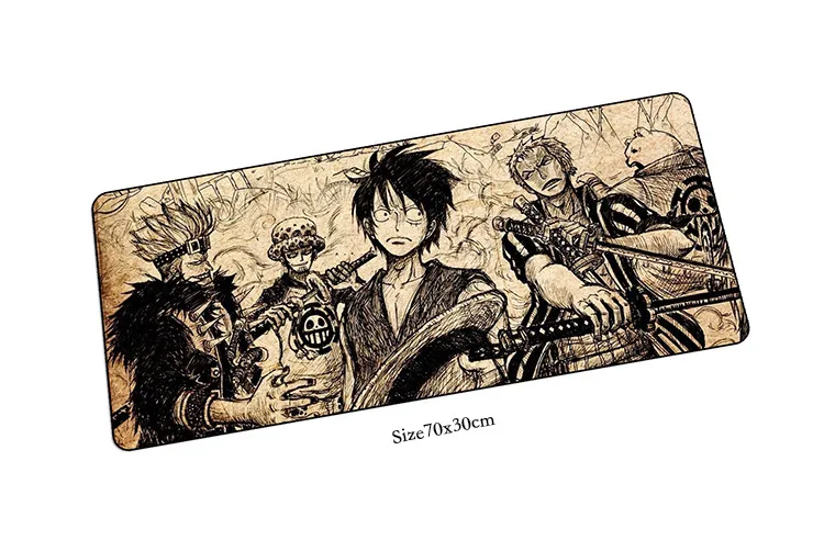 Very Large One Piece gaming mouse pad table mat 90x40cm