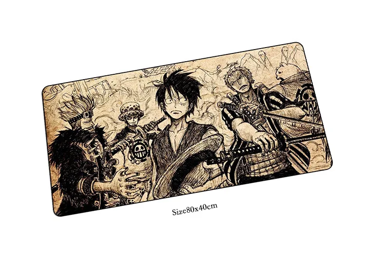 Very Large One Piece gaming mouse pad table mat 90x40cm