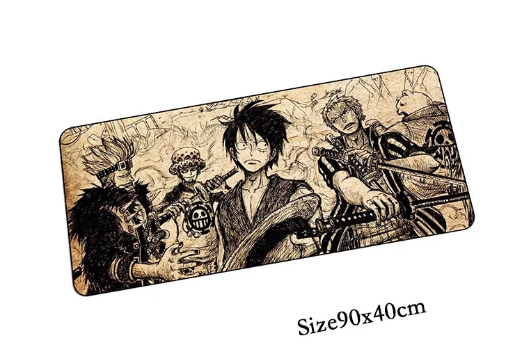 Very Large One Piece gaming mouse pad table mat 90x40cm