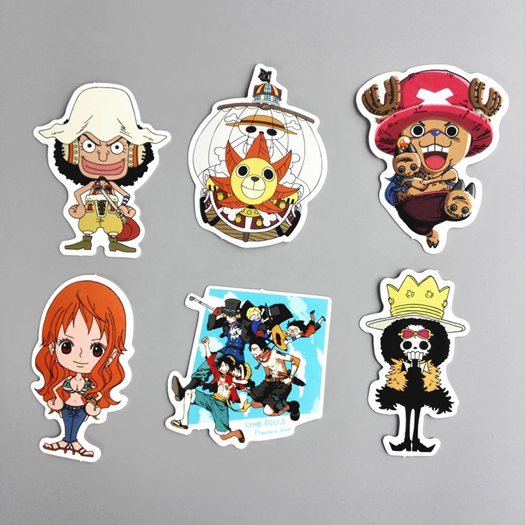 One Piece Stickers For Kids Home Decor Decals 6pcs